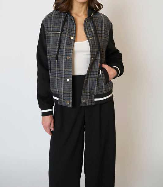 Central Park West - Billie Plaid Bomber Jacket