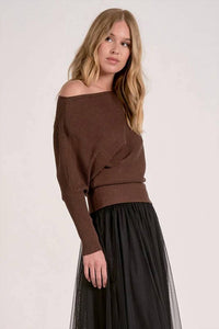 Elan - Alaya Off Shoulder Sweater