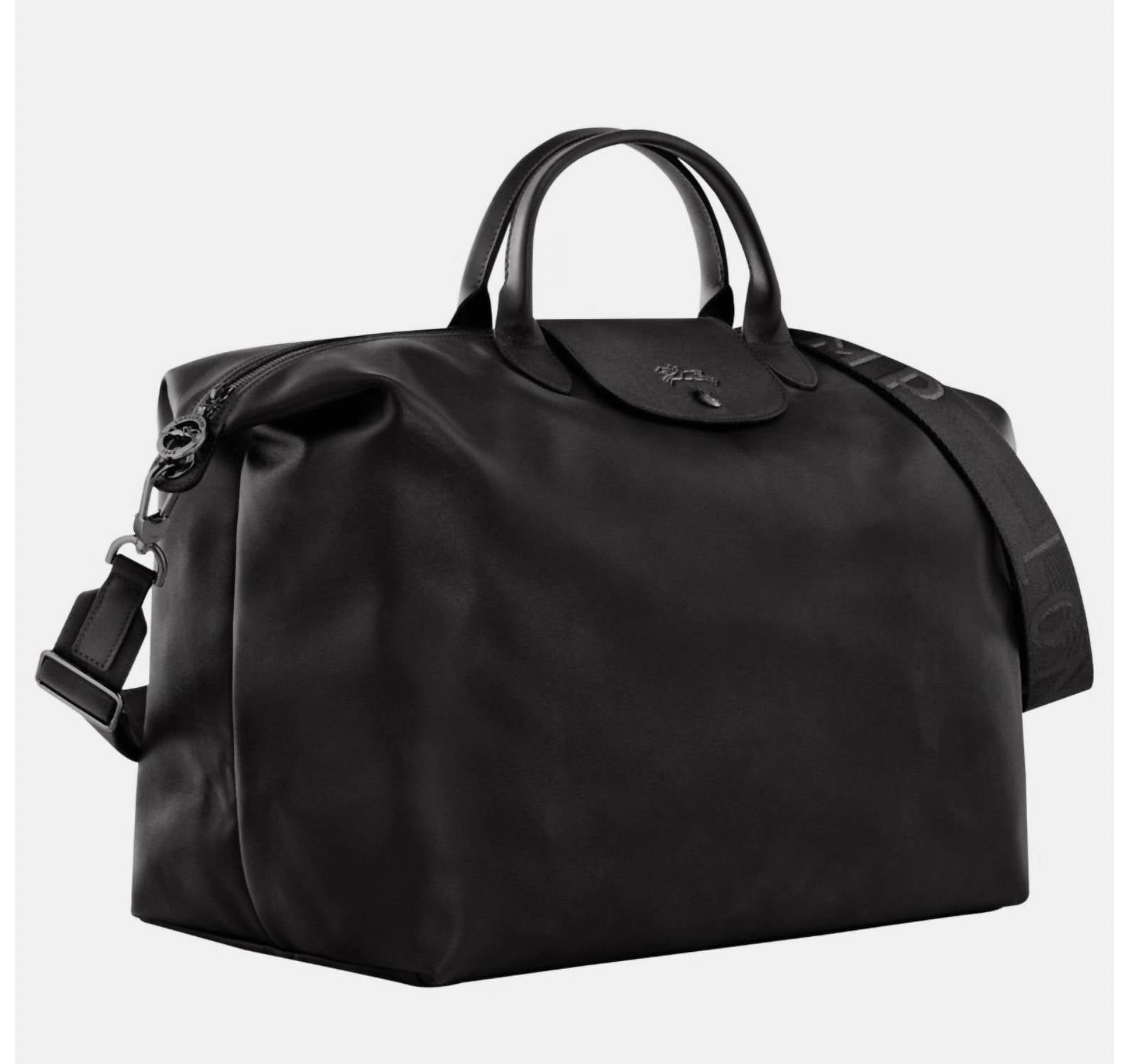 Longchamp - Men's Le Pliage Cuir Large Leather Travel Bag