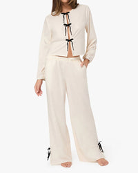 We Wore What - Tie Front Pajama Top