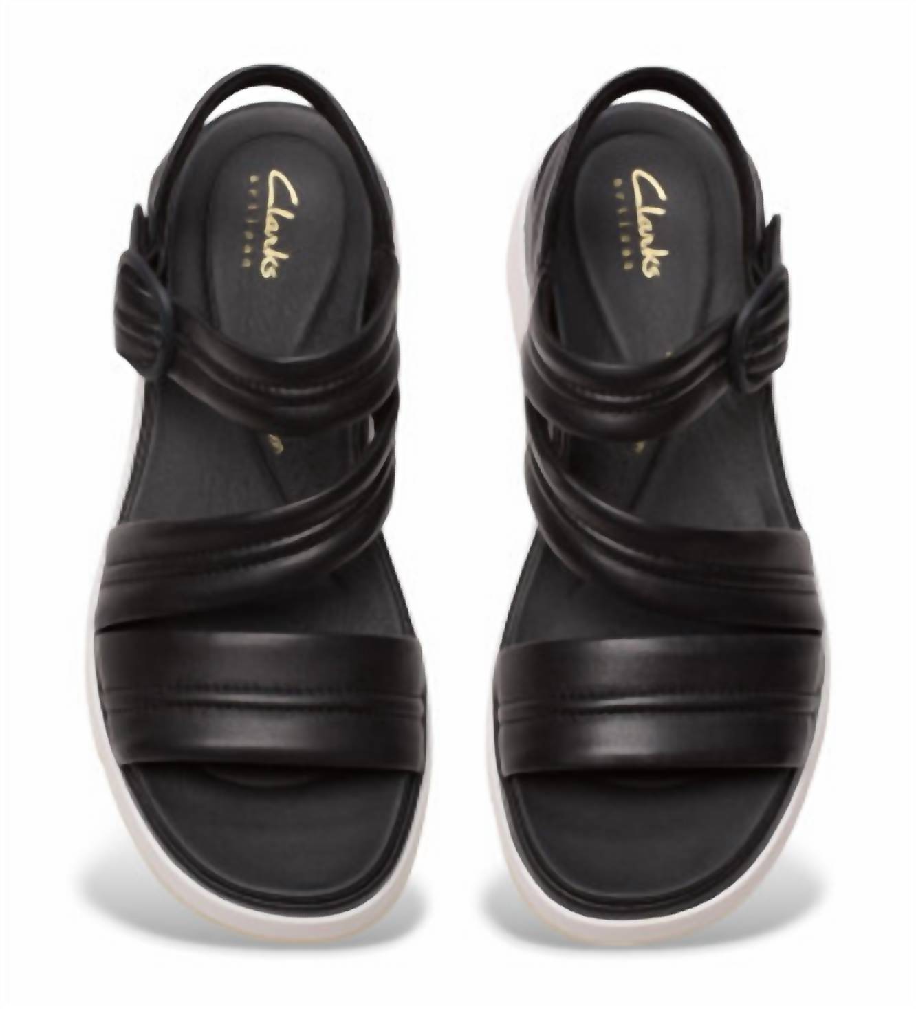 Clarks Women's Tuscan Strap Sandals in black leather - women's sandal - view 4