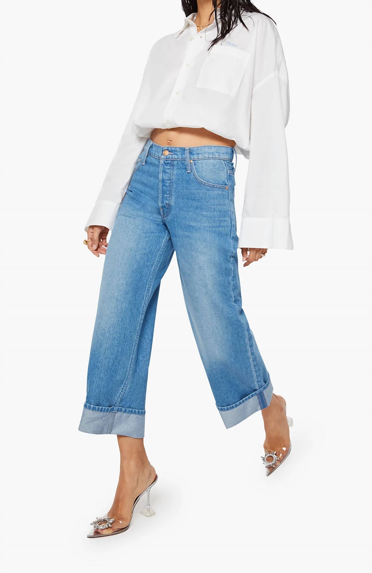Mother - Smoothie Ankle Length Cuffed Jeans