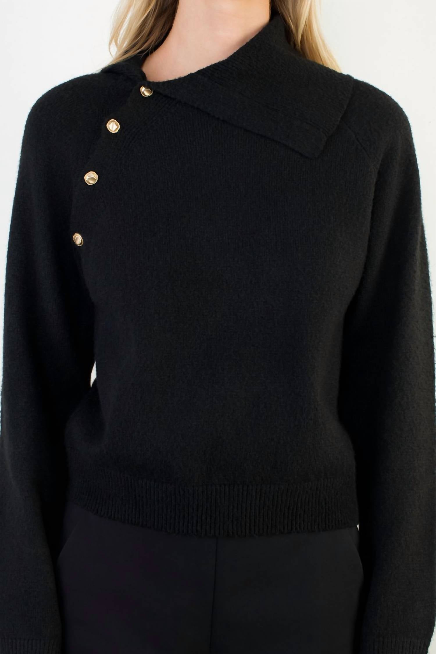Thml - Split Neck Knit Sweater