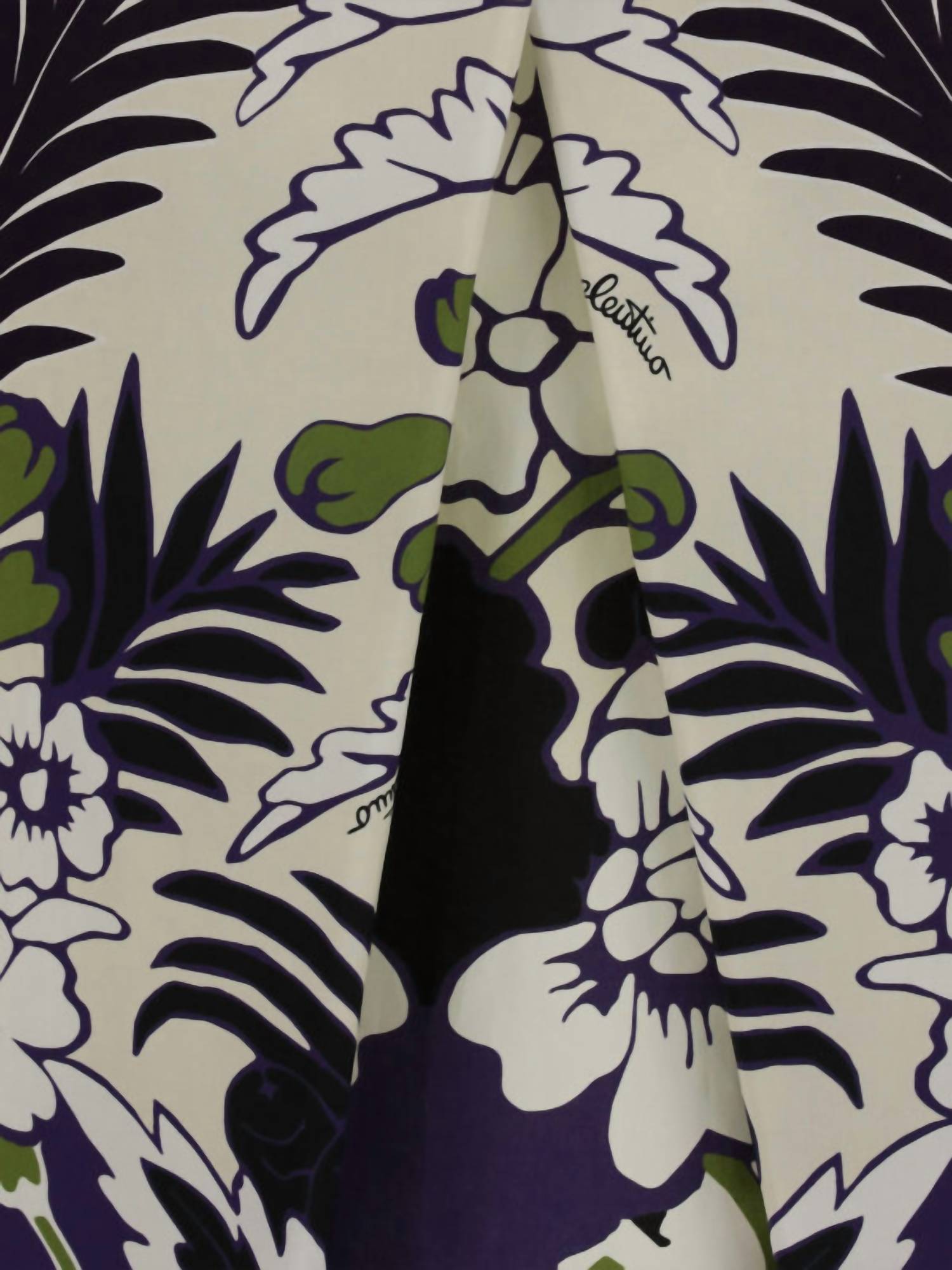 Valentino - Women's Floral Print Cotton Wrap Skirt