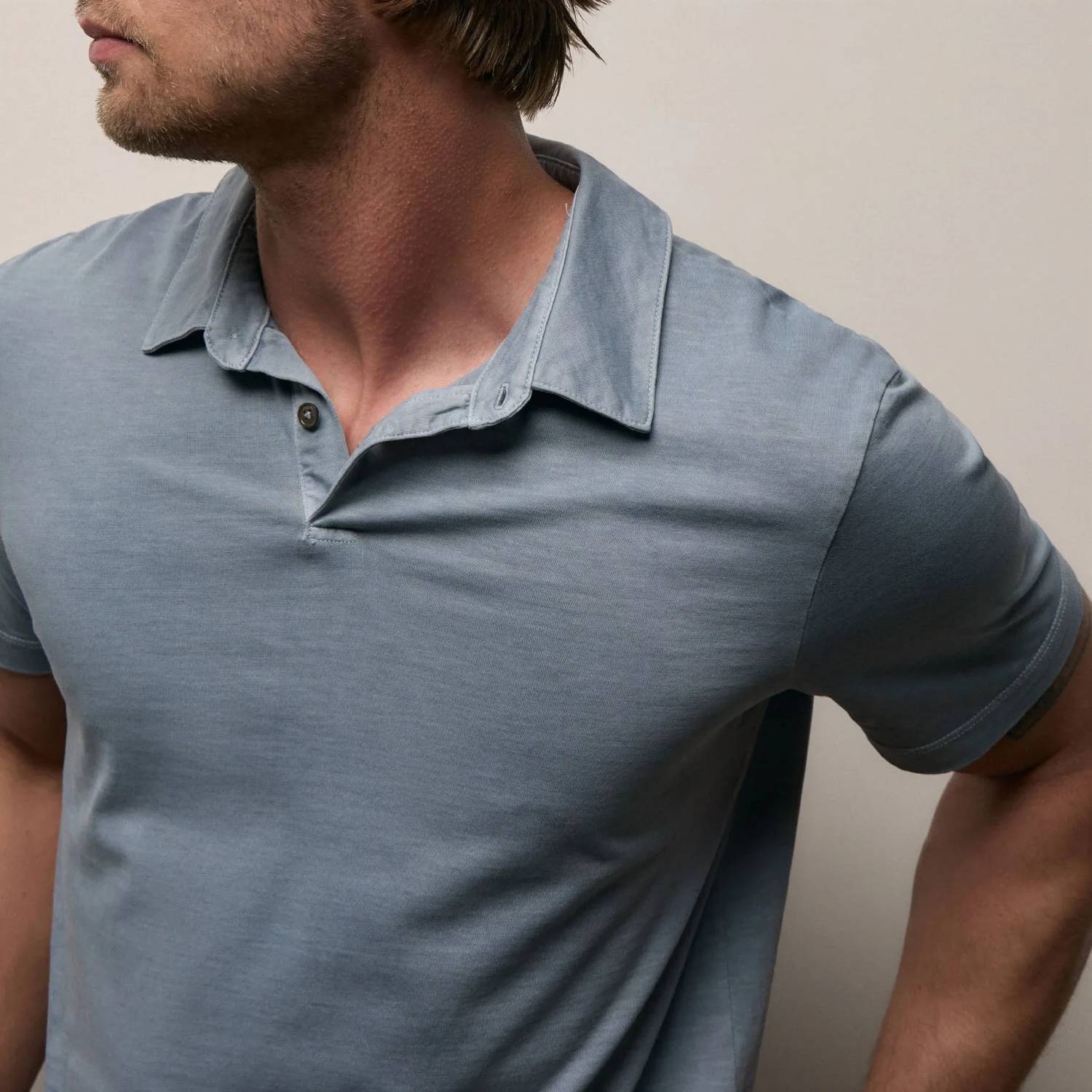 James Perse - Sueded Jersey Polo