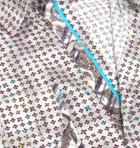 Eight X - Men's Button Down Print Shirt With Paisley Trim