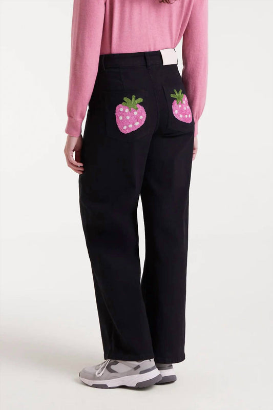 Compania Fantastica - Strawberry Embroidery Pocket Jean