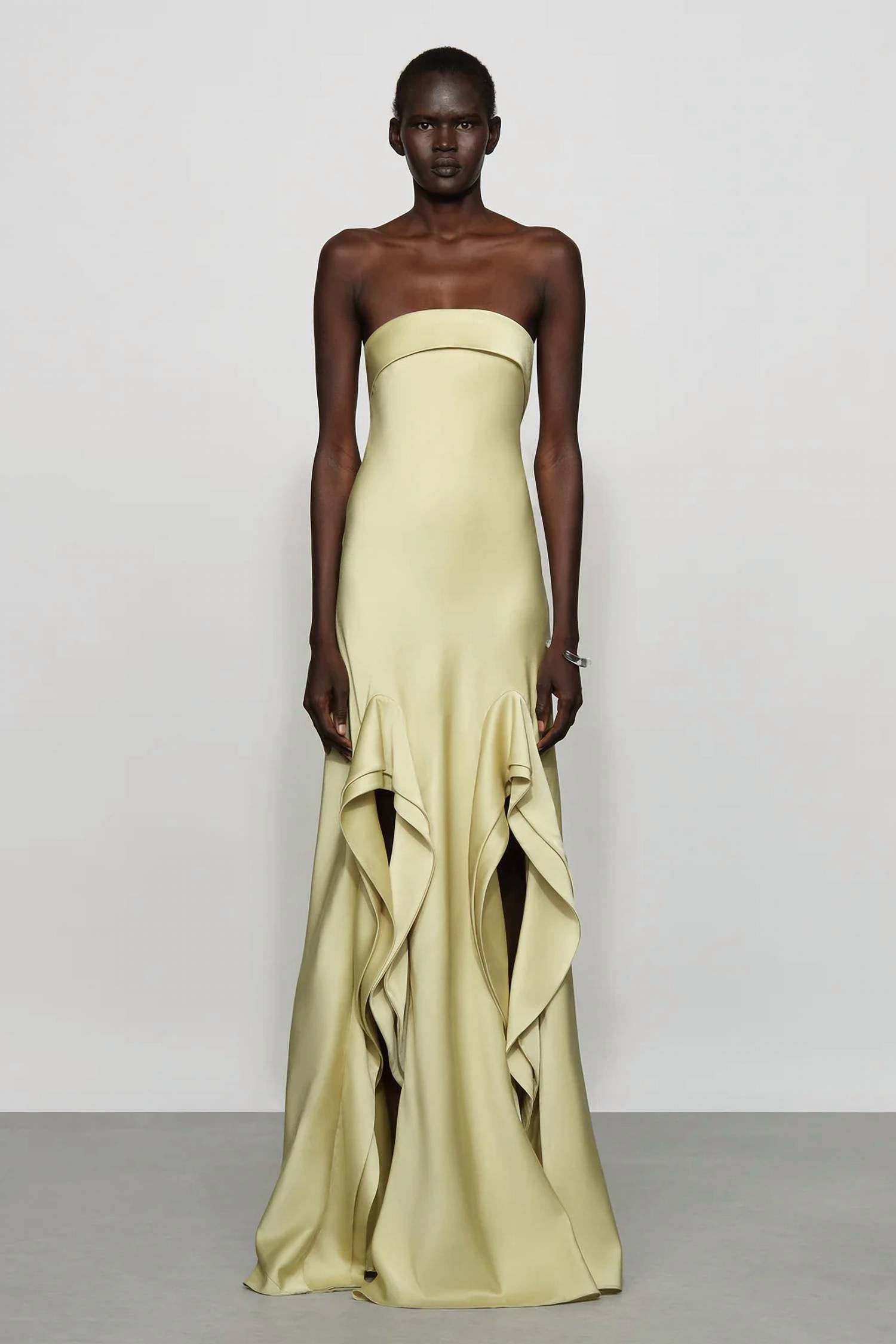Et Ochs - Vernon Bias-cut Strapless Gown