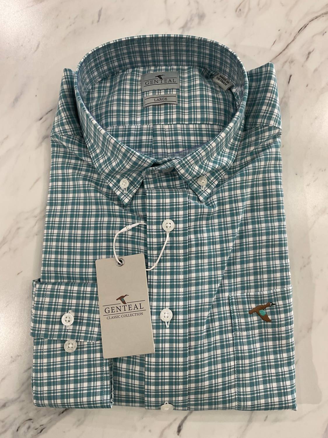 Genteal - Men's Breneman Cotton Blend Sport Shirt
