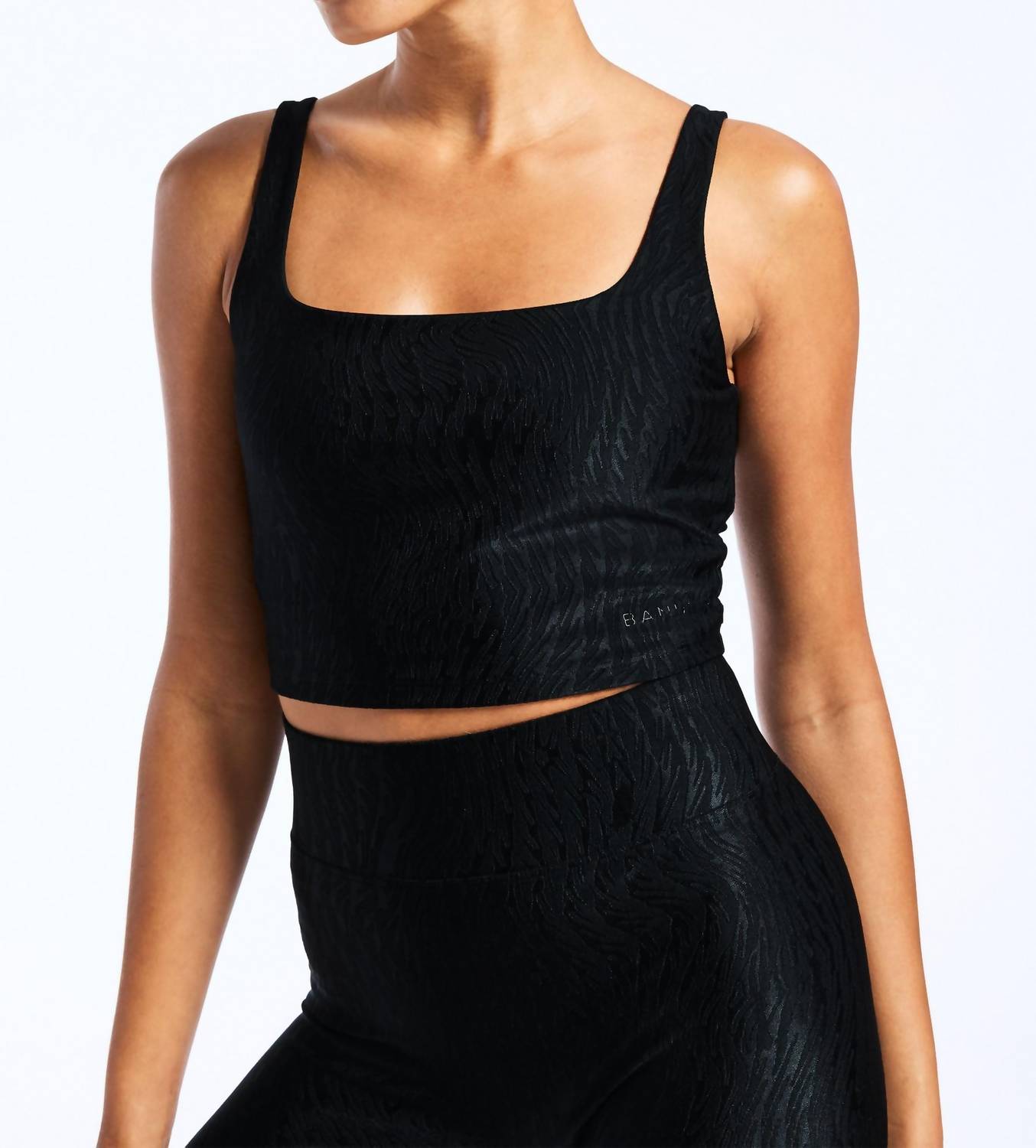 Bandier - Tempo Crop Jacquard Bra