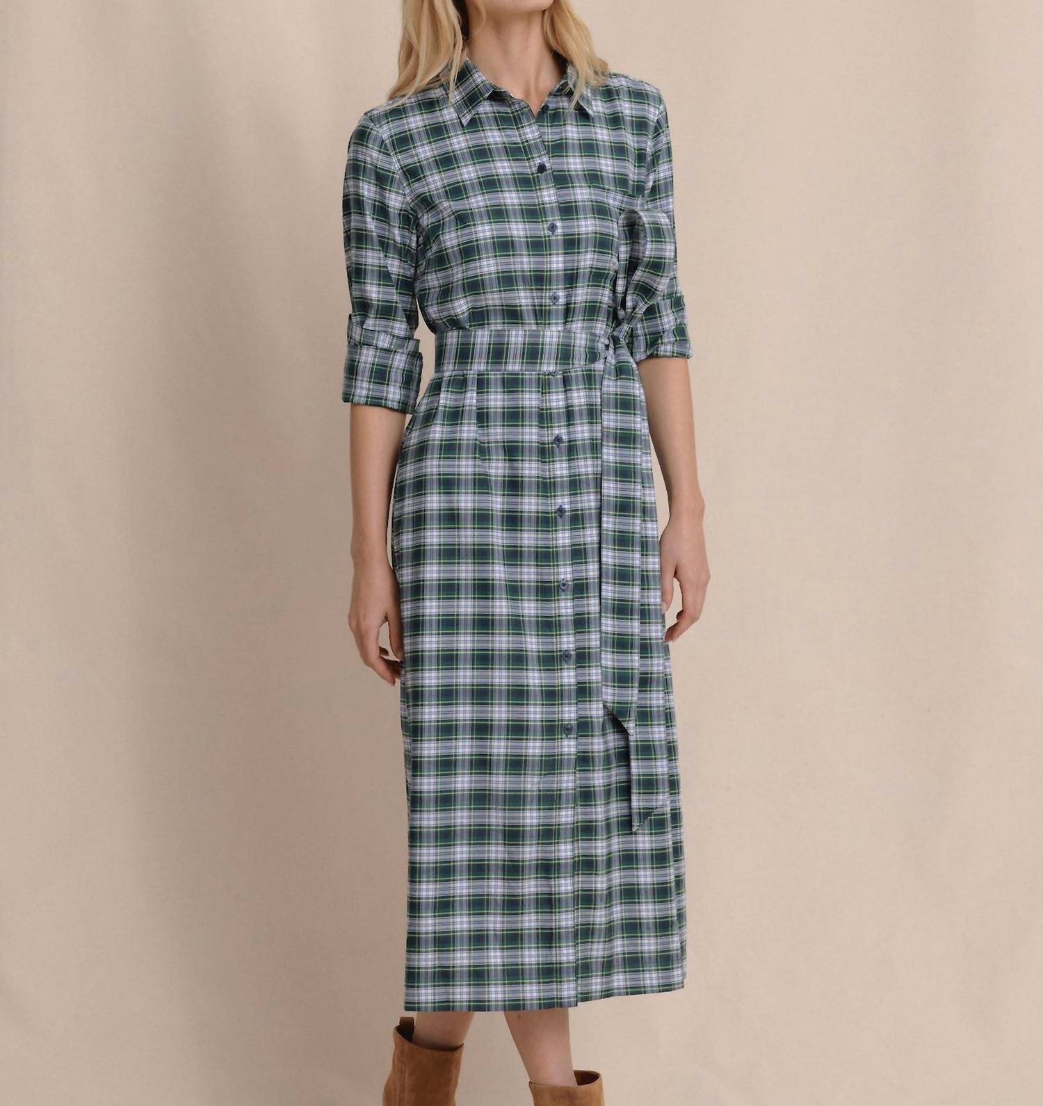 Southern Tide - Trista Gordan Tartan Shirt Dress