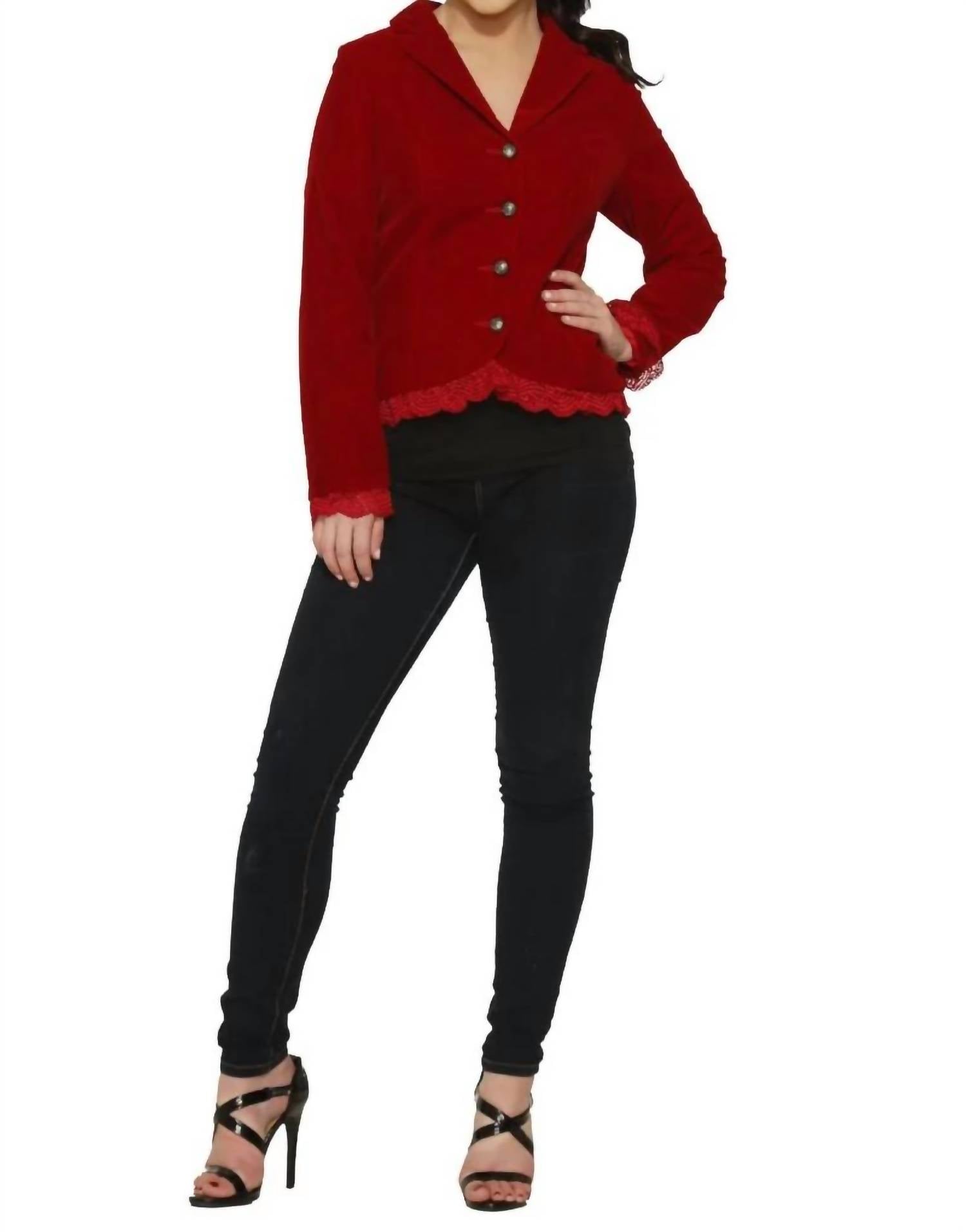 Hearts & Roses - Evaline Velveteen Jacket