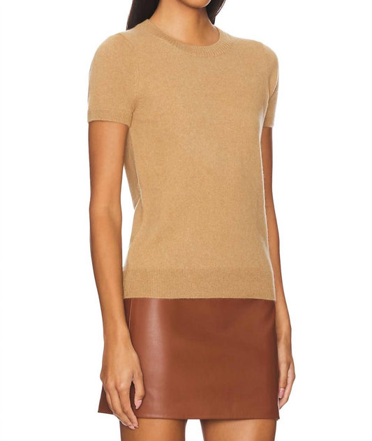 Enza Costa - CASHMERE SHORT SLEEVES CREW TOP