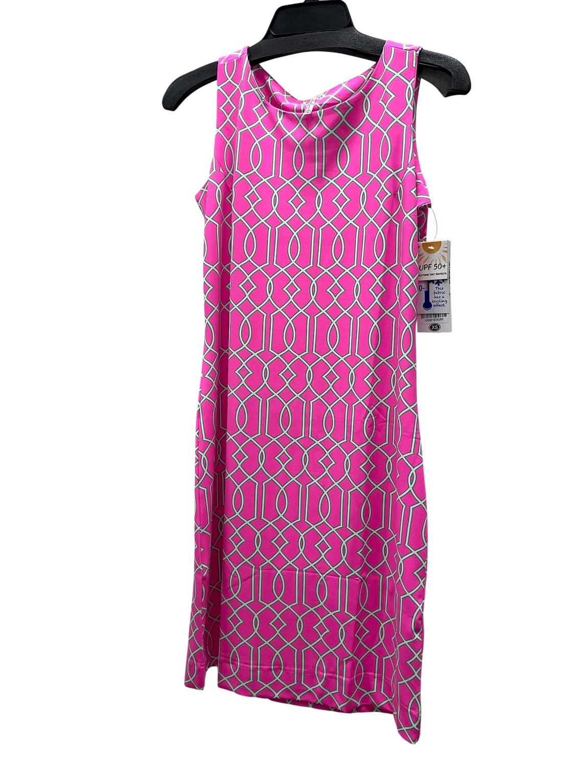Lulu-B - Women's Geometric Sleeveless Travel Dress