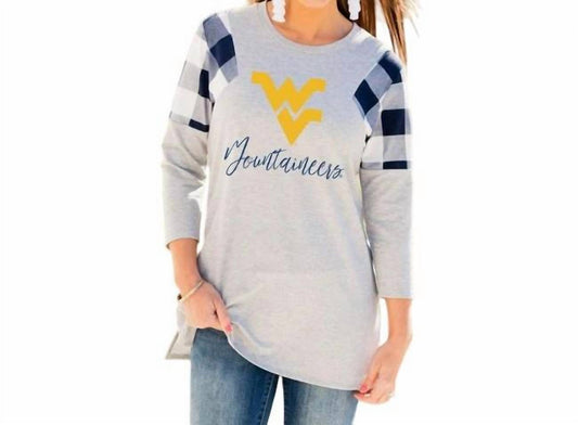 Gameday Couture - West Virginia University Get in Check Tunic