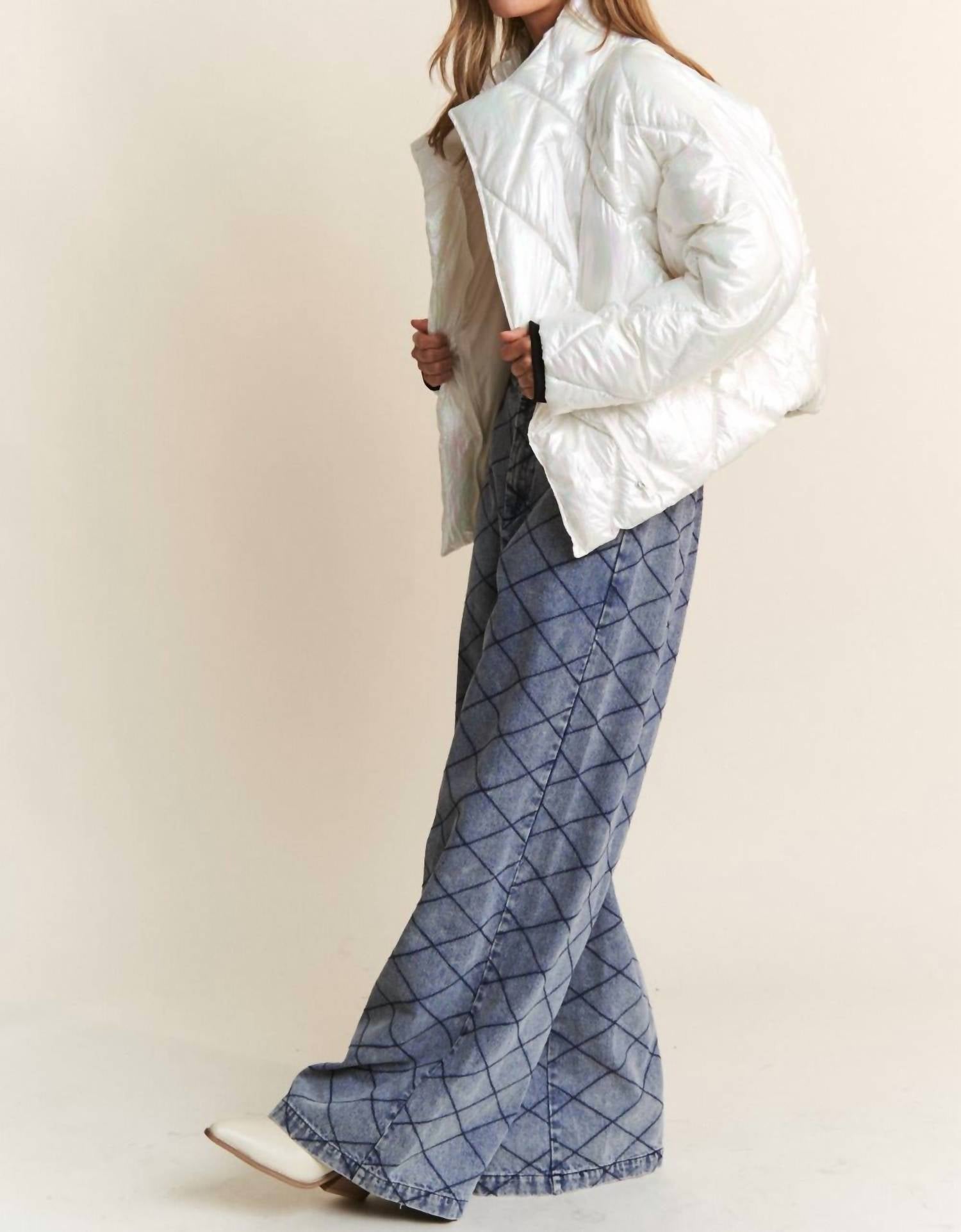 J.Nna - Joey Quilted Mock Neck Puffer Jacket