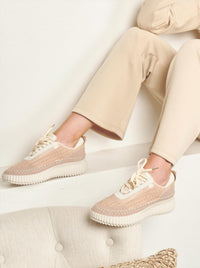 Corkys Footwear Women's Adventure Sneaker in beige - women's sneaker - alternate view