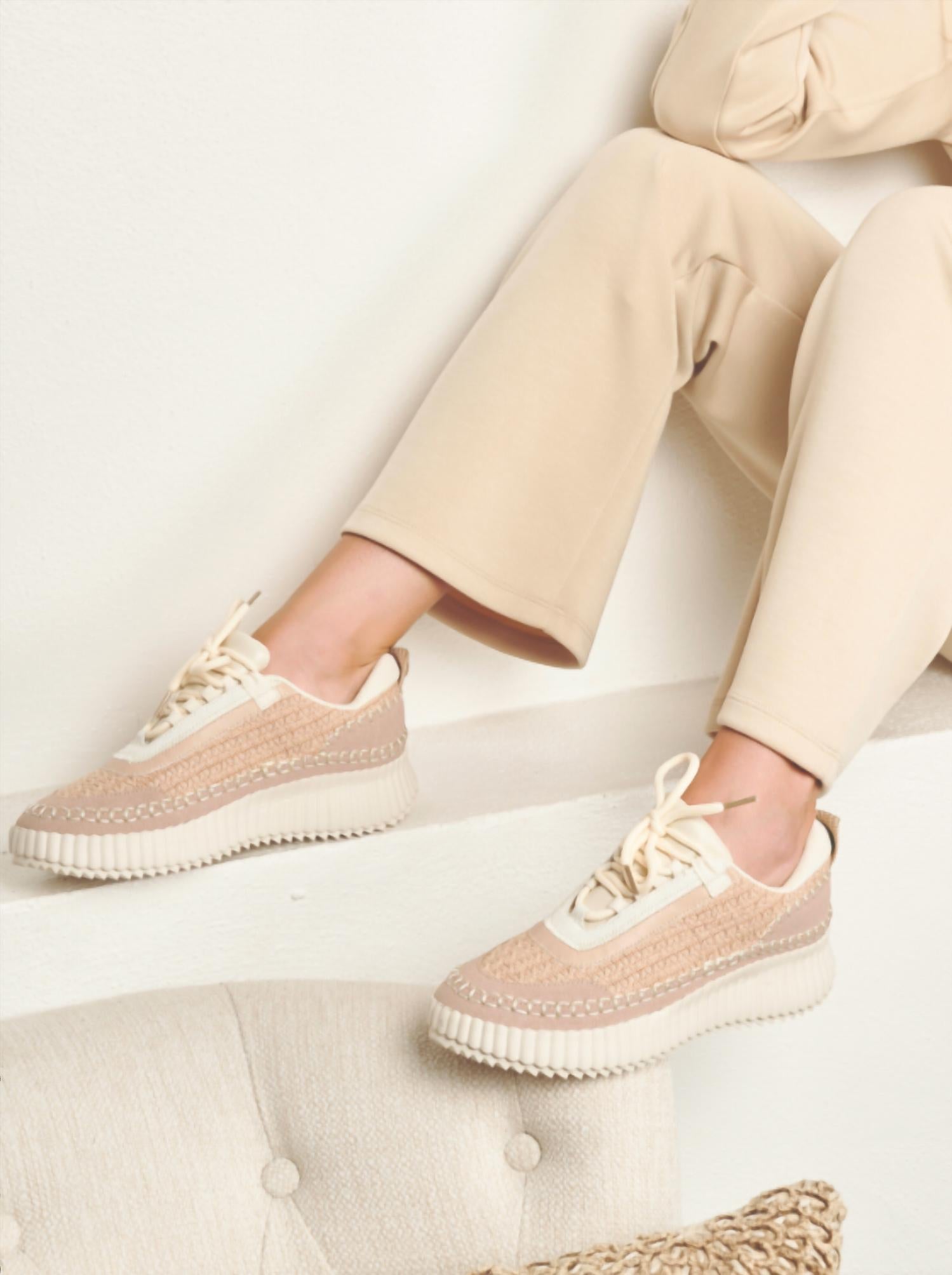 Corkys Footwear Women's Adventure Sneaker in beige - women's sneaker - alternate view
