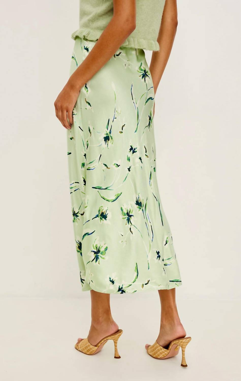 Rails Anya Midi Skirt in mint linnea - women's skirt - detail view