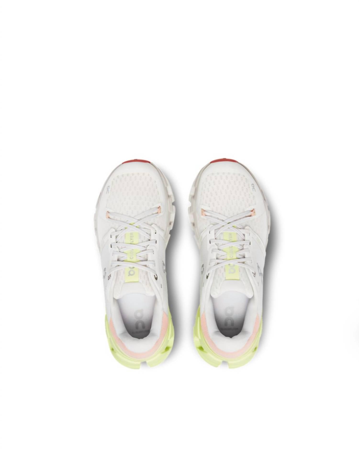 On Women's Cloudflyer 4 Running Shoes in whitelhay - women's shoe - view 4