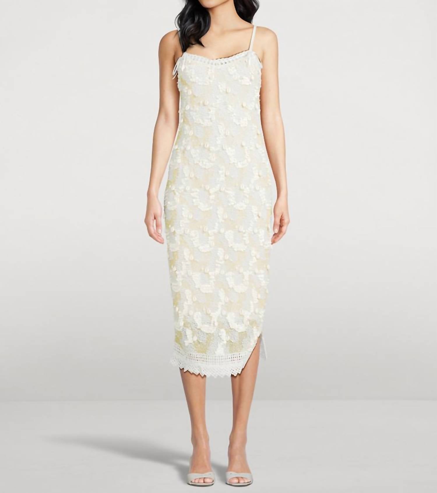 Loveshackfancy - Harlette Beaded Midi Dress