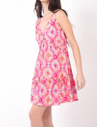 Very J - Such a Flirt Midi Printed Dress