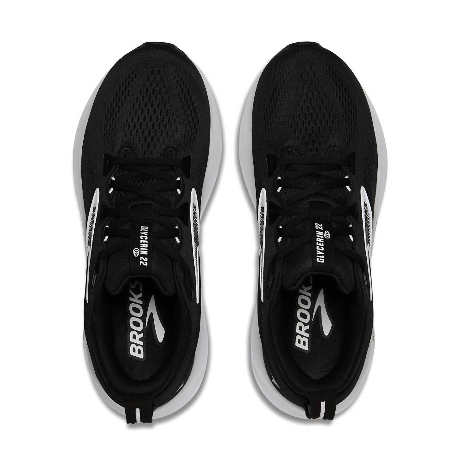 BROOKS Men's Glycerin Gts 22 Running Shoes in black grey white 6 - men's shoe - view 5