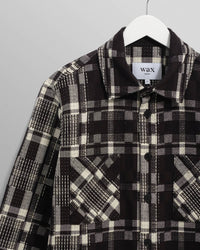 Wax London - Men's Whiting Glitch Check Overshirt