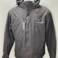 Venustas Heated Hooded 7.4v Full-zip Jacket in black - men's jacket - detail view