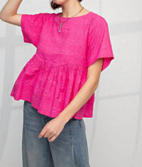 Easel - Barbie Chic Top