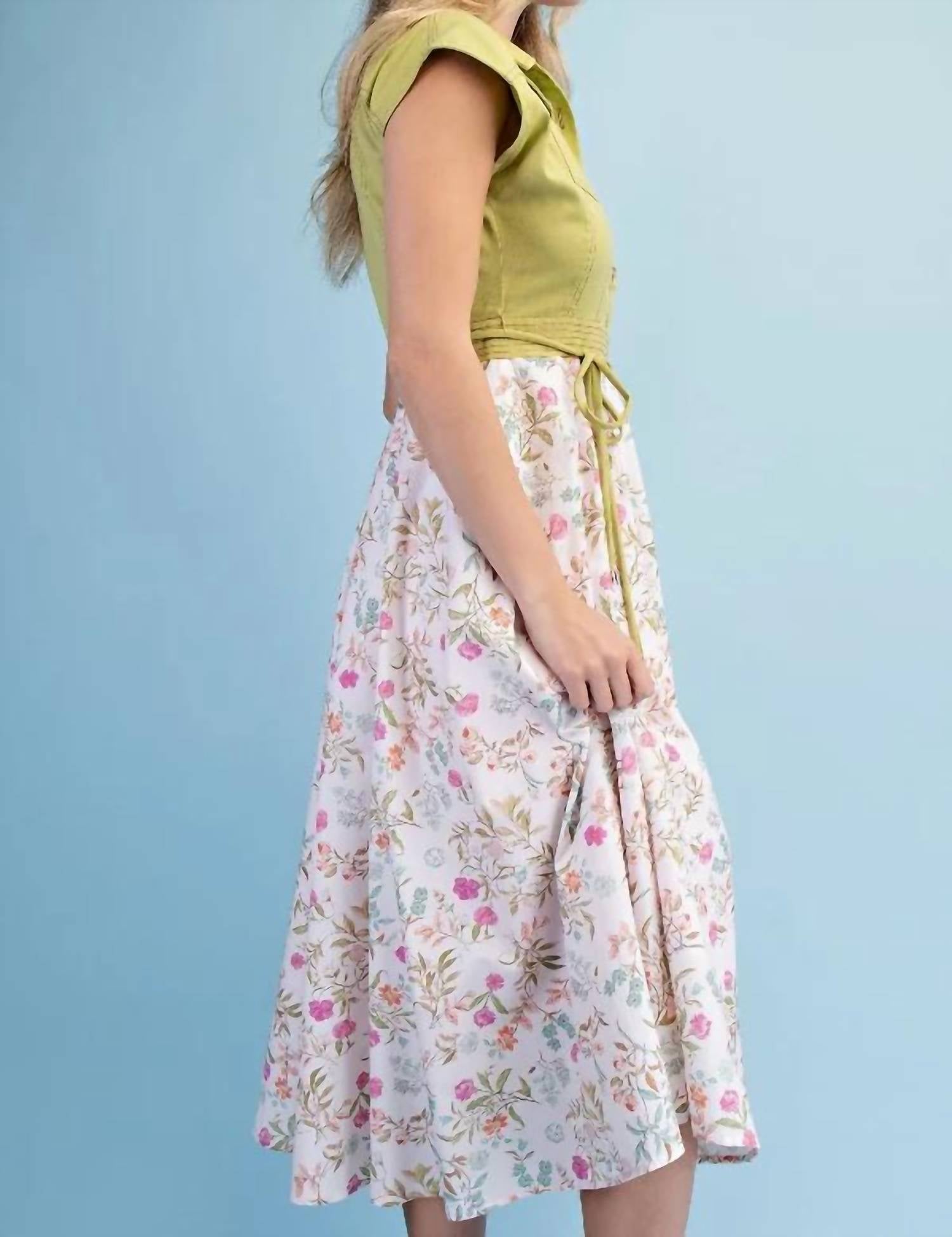 Gigio - Half Button Midi Dress