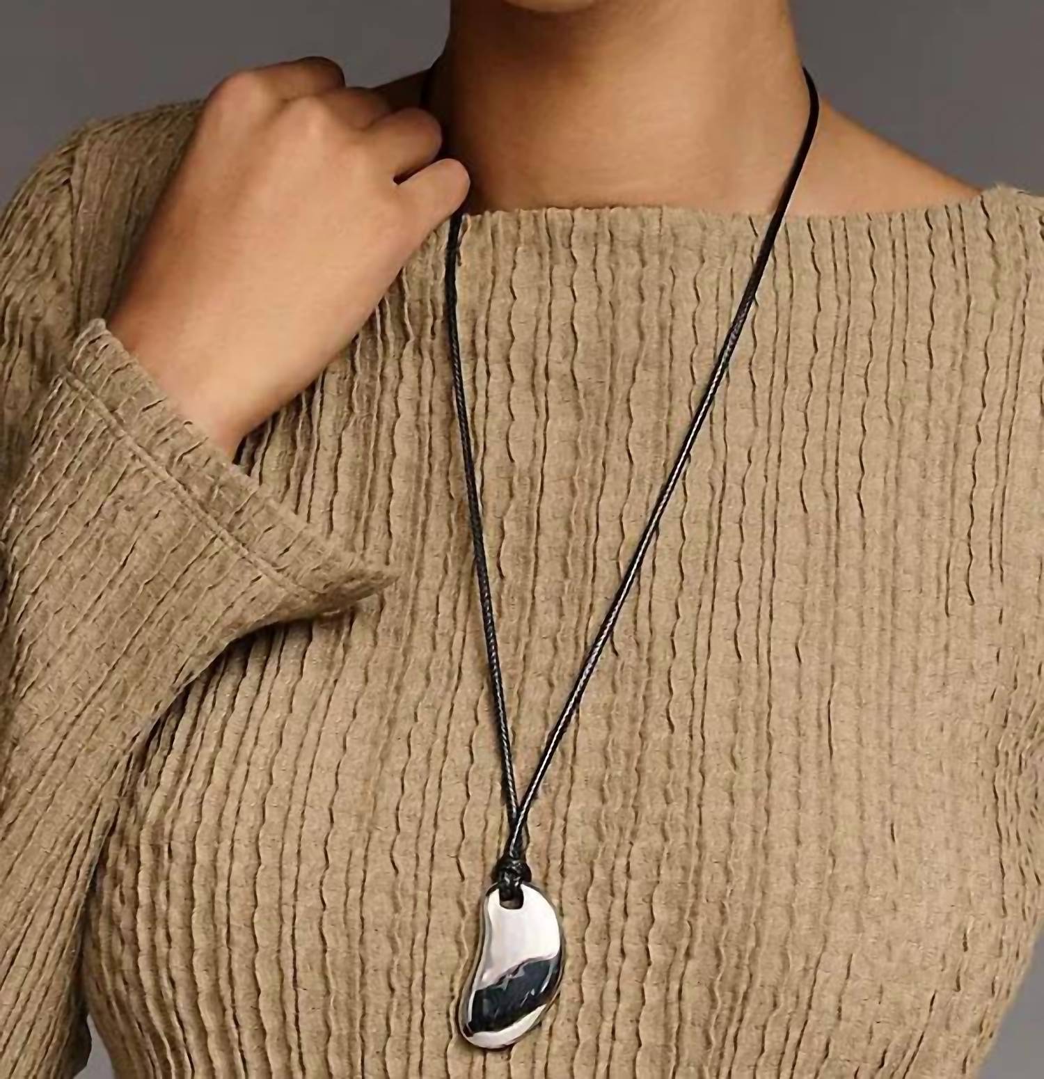 Sanctuary - Long Sleeve Boatneck Textured Top