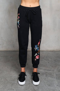 Paparazzi - Embroidered French Terry Jogger