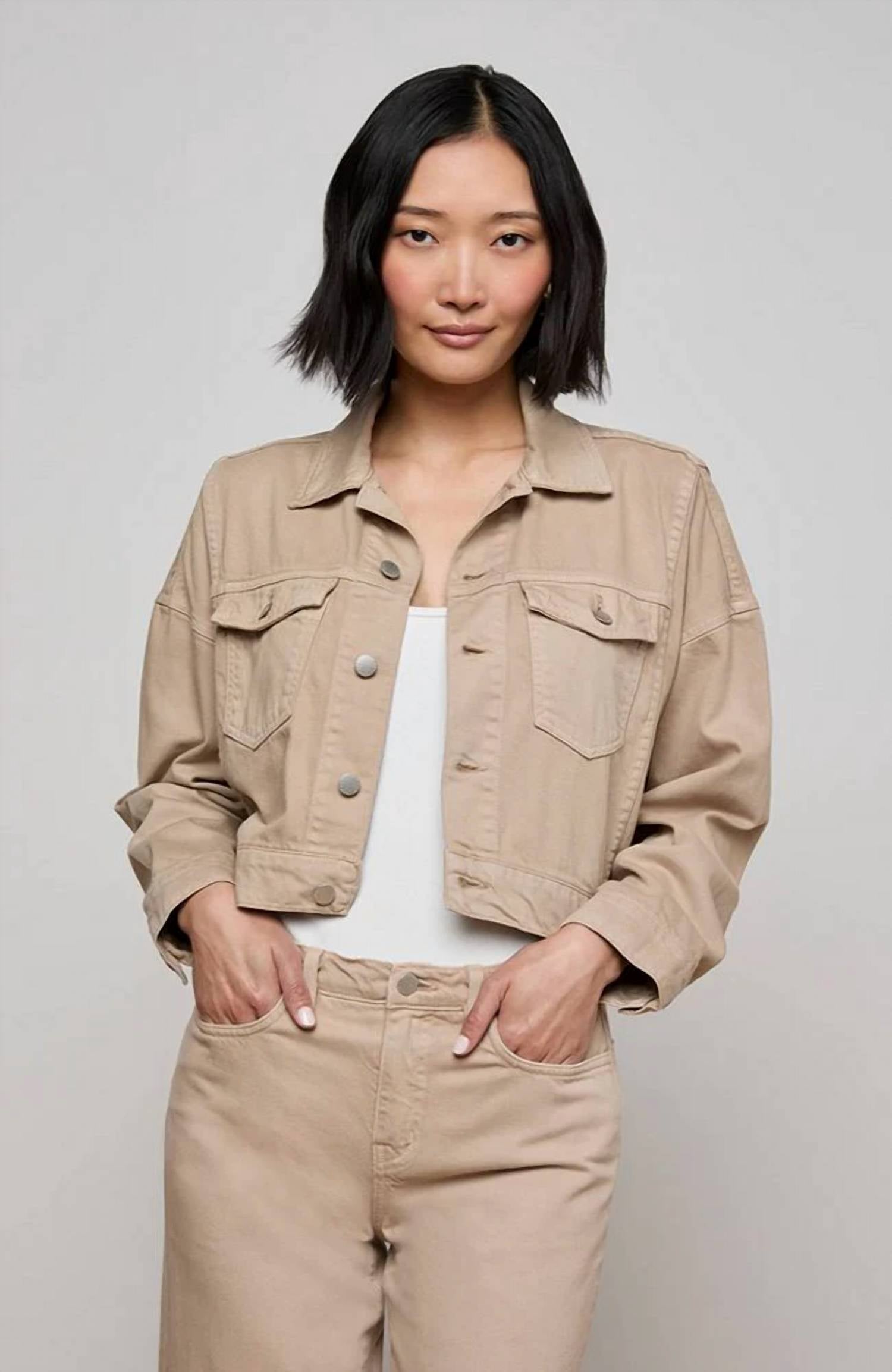 L'Agence - Vianney Hi-Lo Crop Jacket