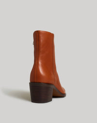 Madewell Women's Darcy Ankle Boot in warm cinnamon - women's shoe - detail view