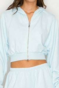 Knit Riot - Cove Crop Zip Hoodie