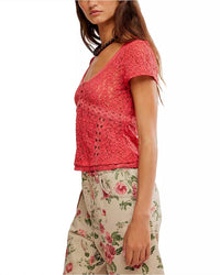 Free People - Claro Short Sleeve Blouse