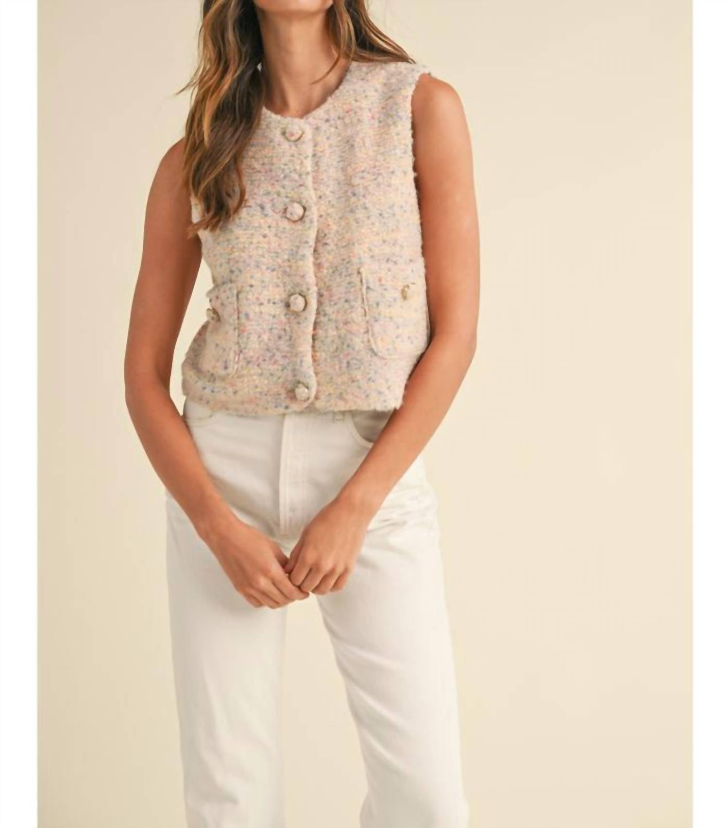 Mable - Button Down Sweater Vest