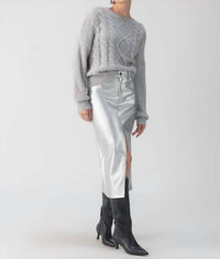 Sanctuary - Leather Like Midi Skirt