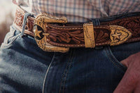 Montana Silversmiths - Men's Lonestar 3 Piece Belt Buckle Set