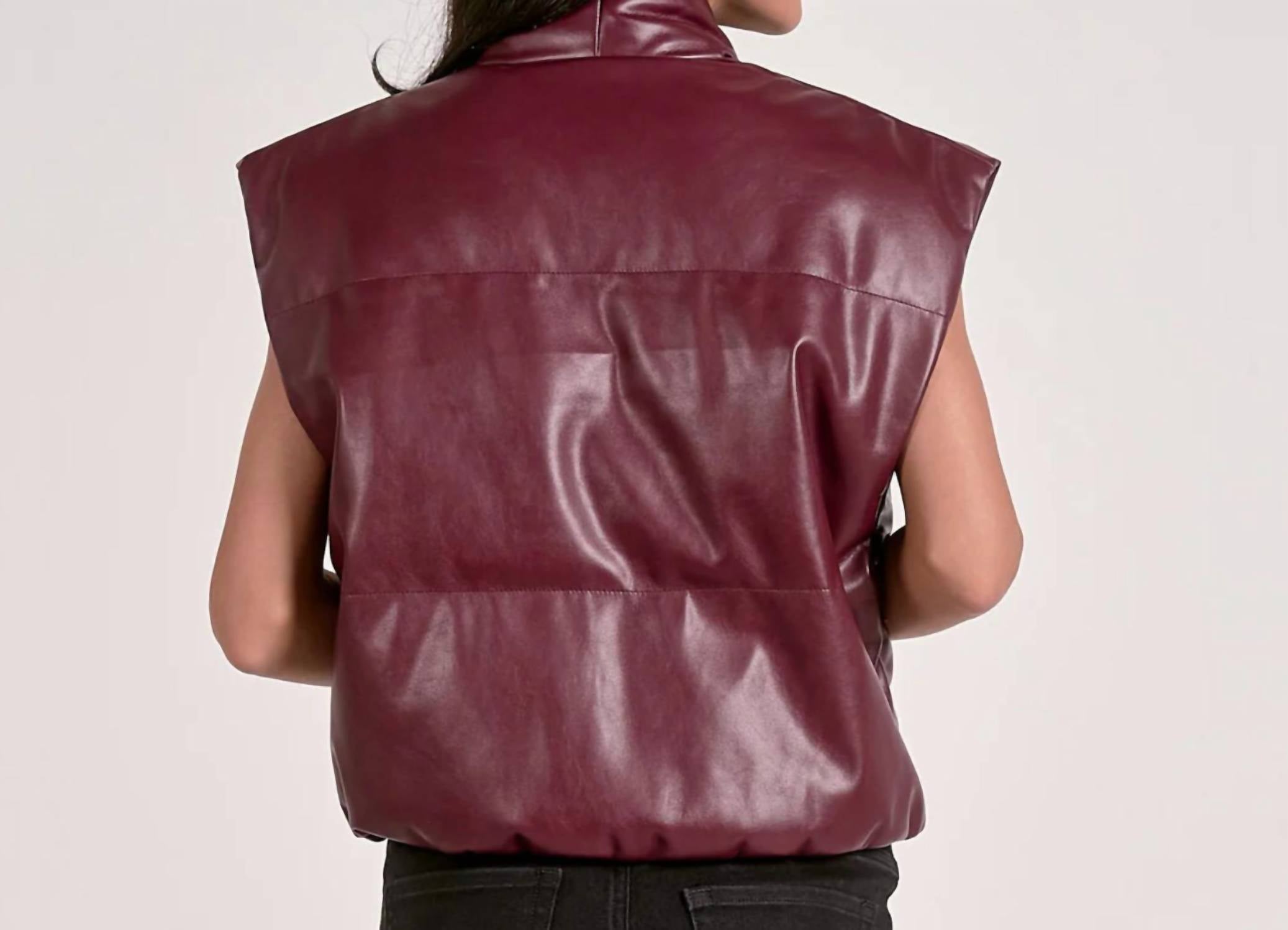 Elan - Leather Solid Vest