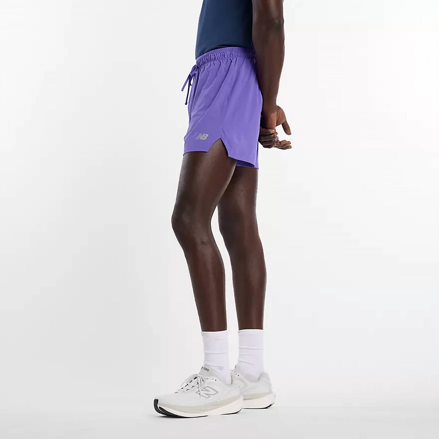 New Balance Rc Short 5 in purple - men's shorts - detail view