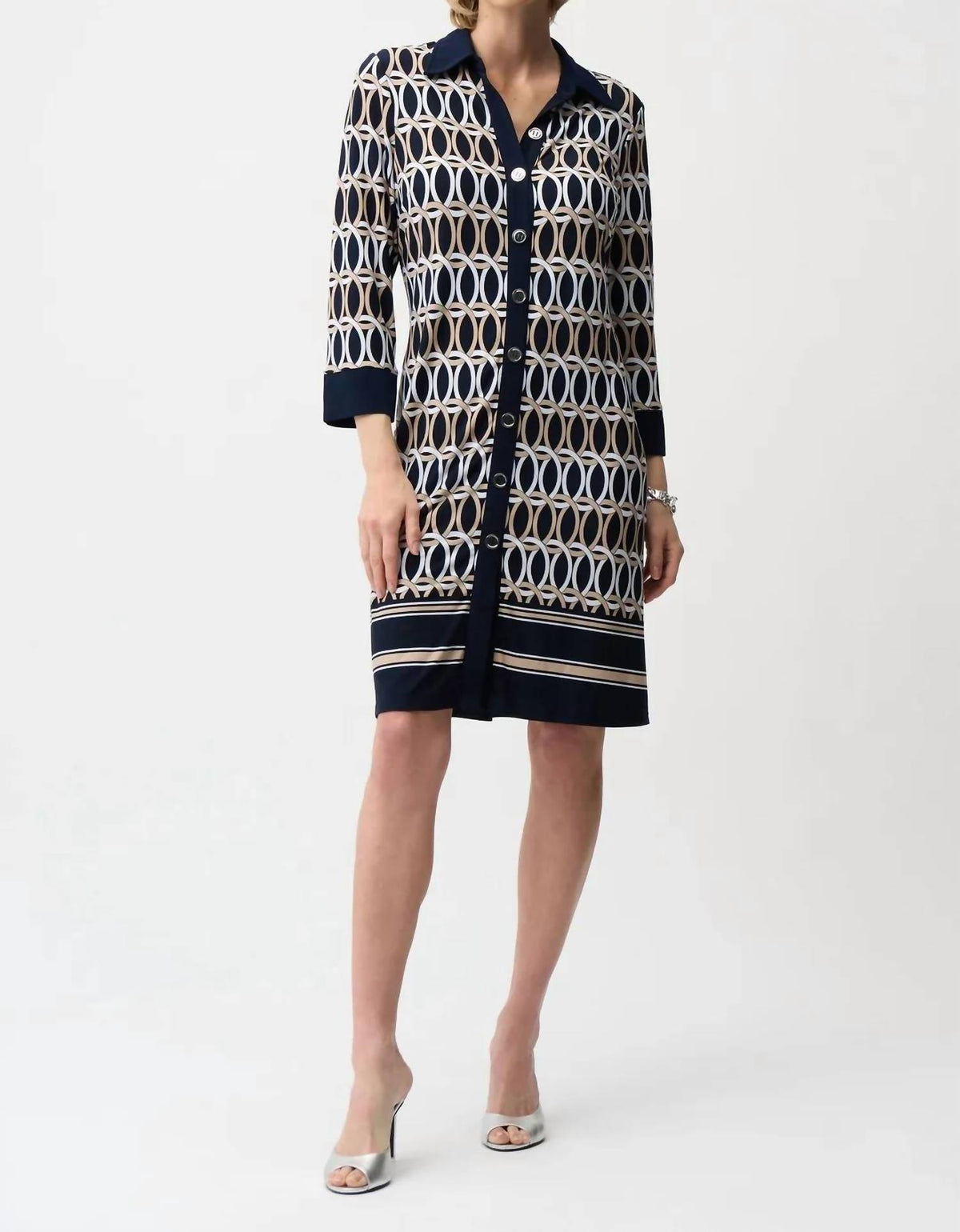 Joseph Ribkoff - Geometric Shirt Dress