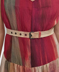 DKNY Abstract-print Midi Dress in red - women's dress - view 4