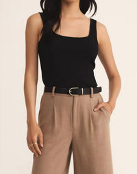 Z Supply Women's Danya Tank Top in black - women's tank top