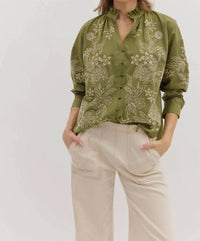 Entro - Ivy Embroidered Top