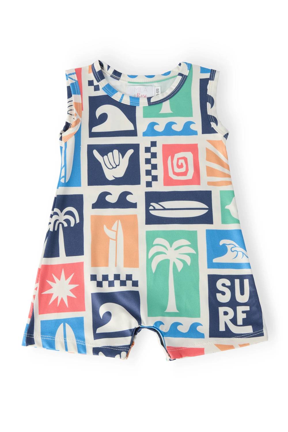Mila & Rose - Kids Surf's Up Shorty Romper