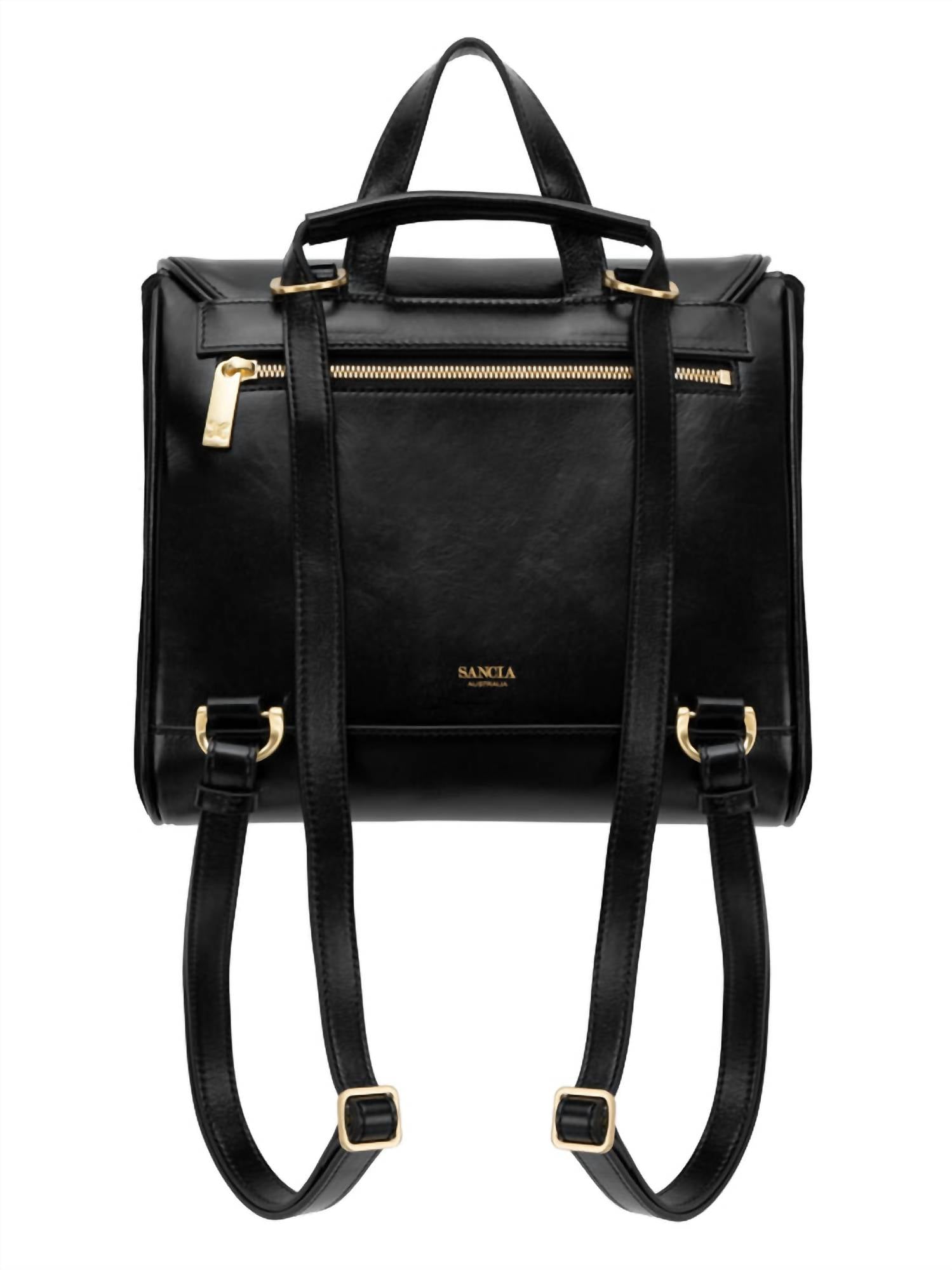 Sancia Women's Belluno Handbag in black - women's bag - detail view