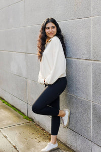 Kimberly C - Catching Flights Super Soft Scuba Oversized Half Zip Top