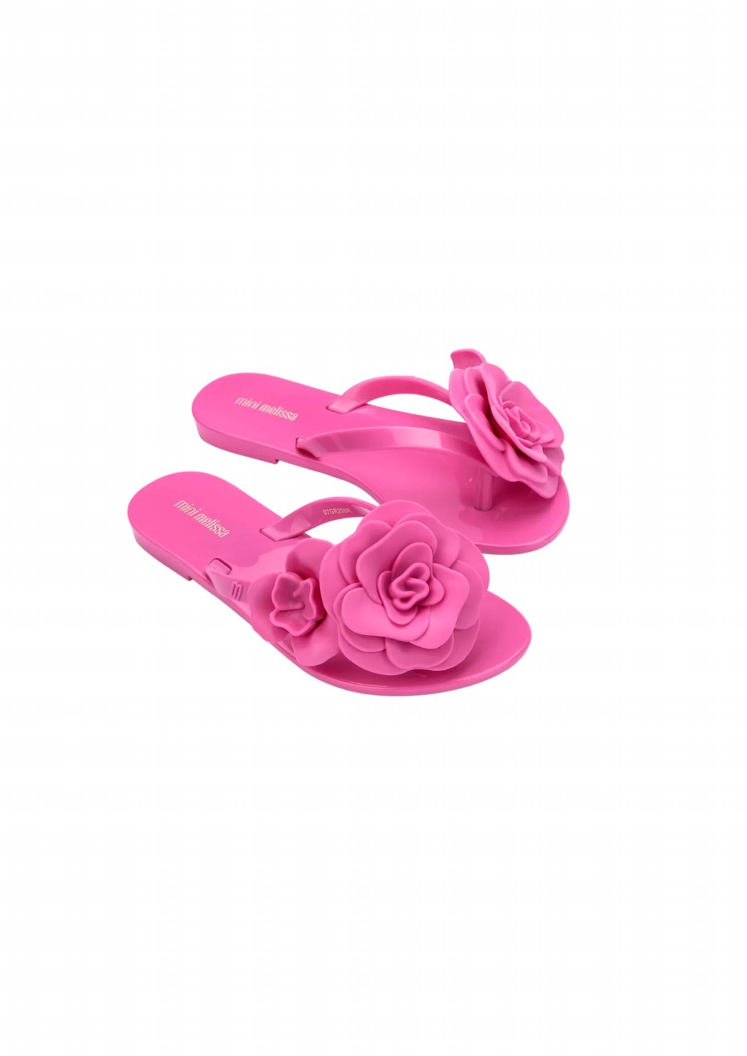 Mini Melissa - Girls' Harmonic Petals Flip-flops